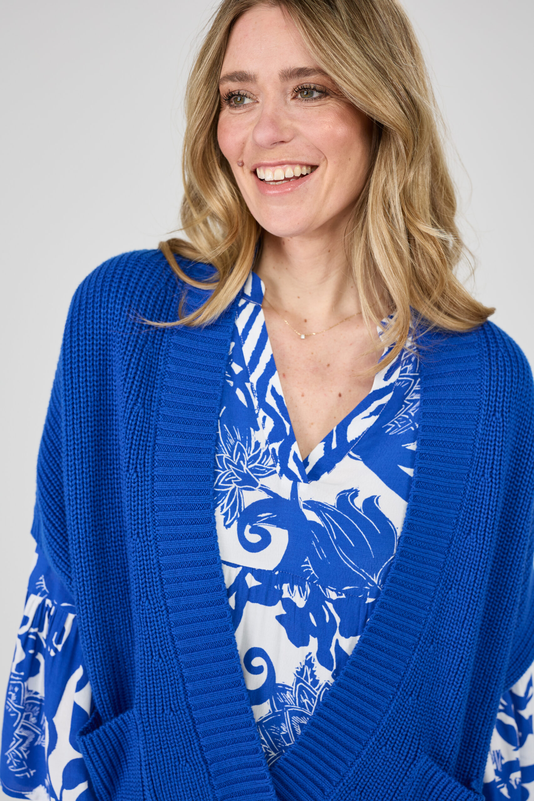 Lieblingsstück Halbarm Strickjacke mit Knopf ArubaL