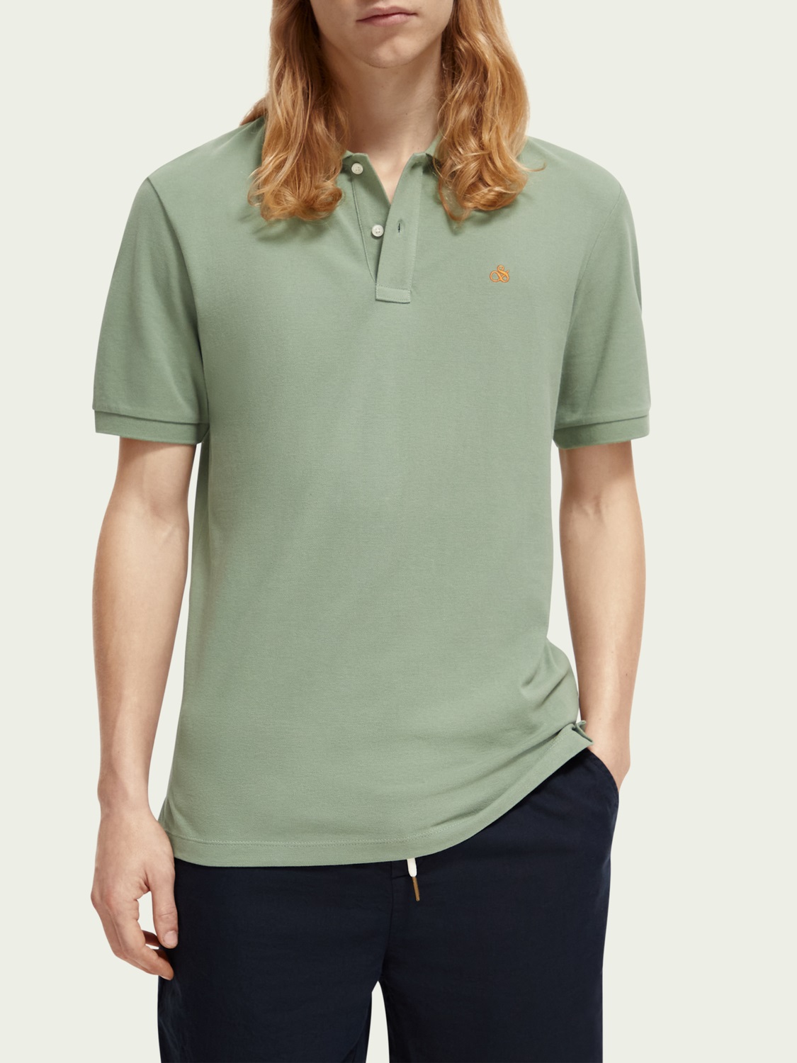 Scotch & Soda Piqué-Poloshirt aus Bio-Baumwolle