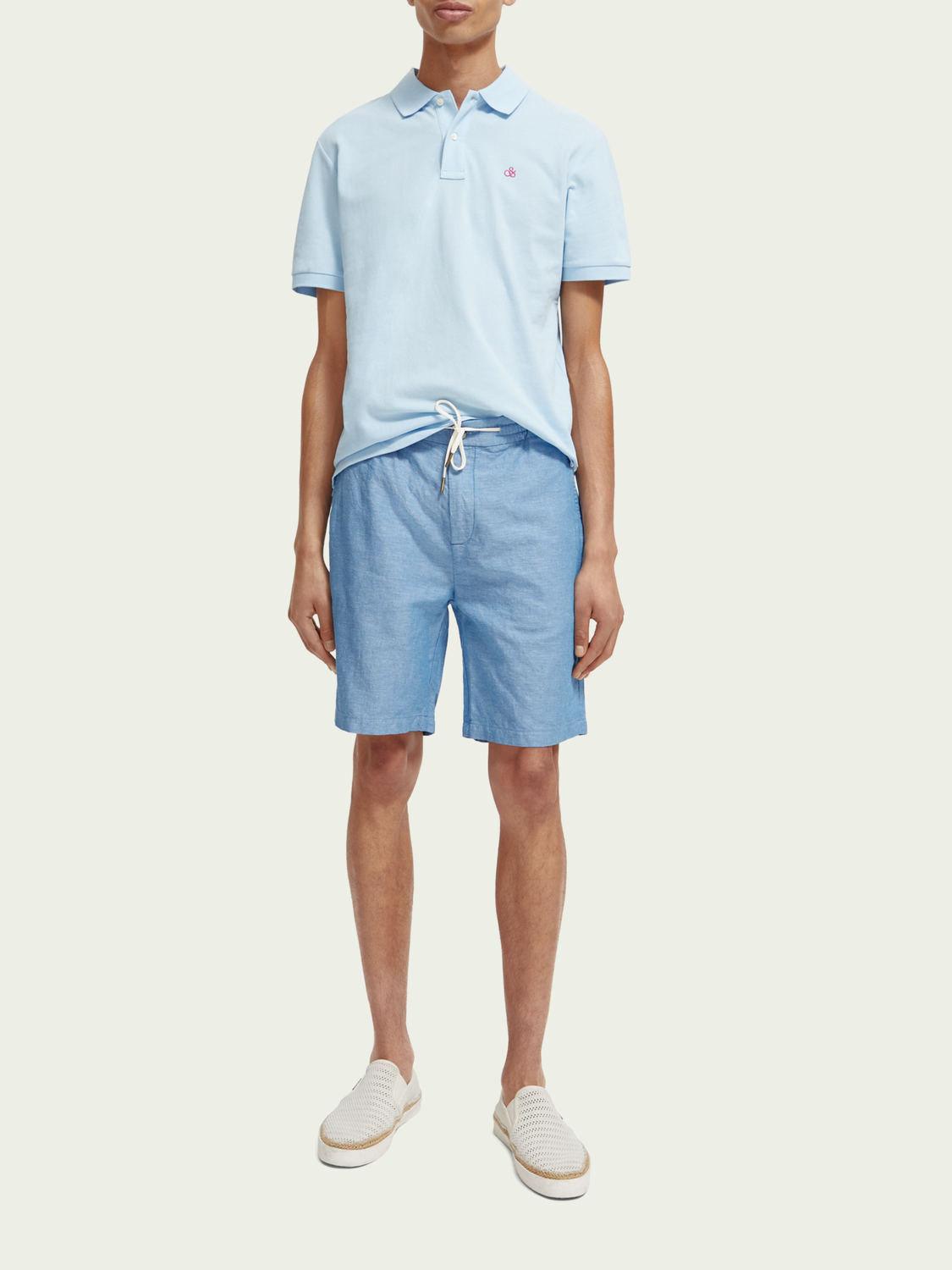 Scotch & Soda Piqué-Poloshirt aus Bio-Baumwolle