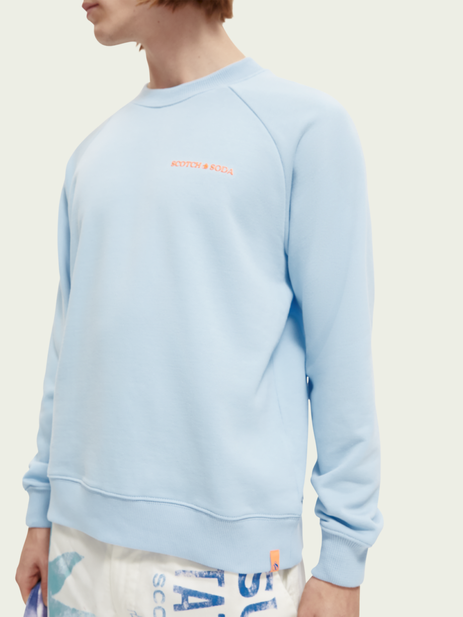 Scotch & Soda Unisex-Sweatshirt aus Bio-Baumwolle mit Rundhalsausschnitt