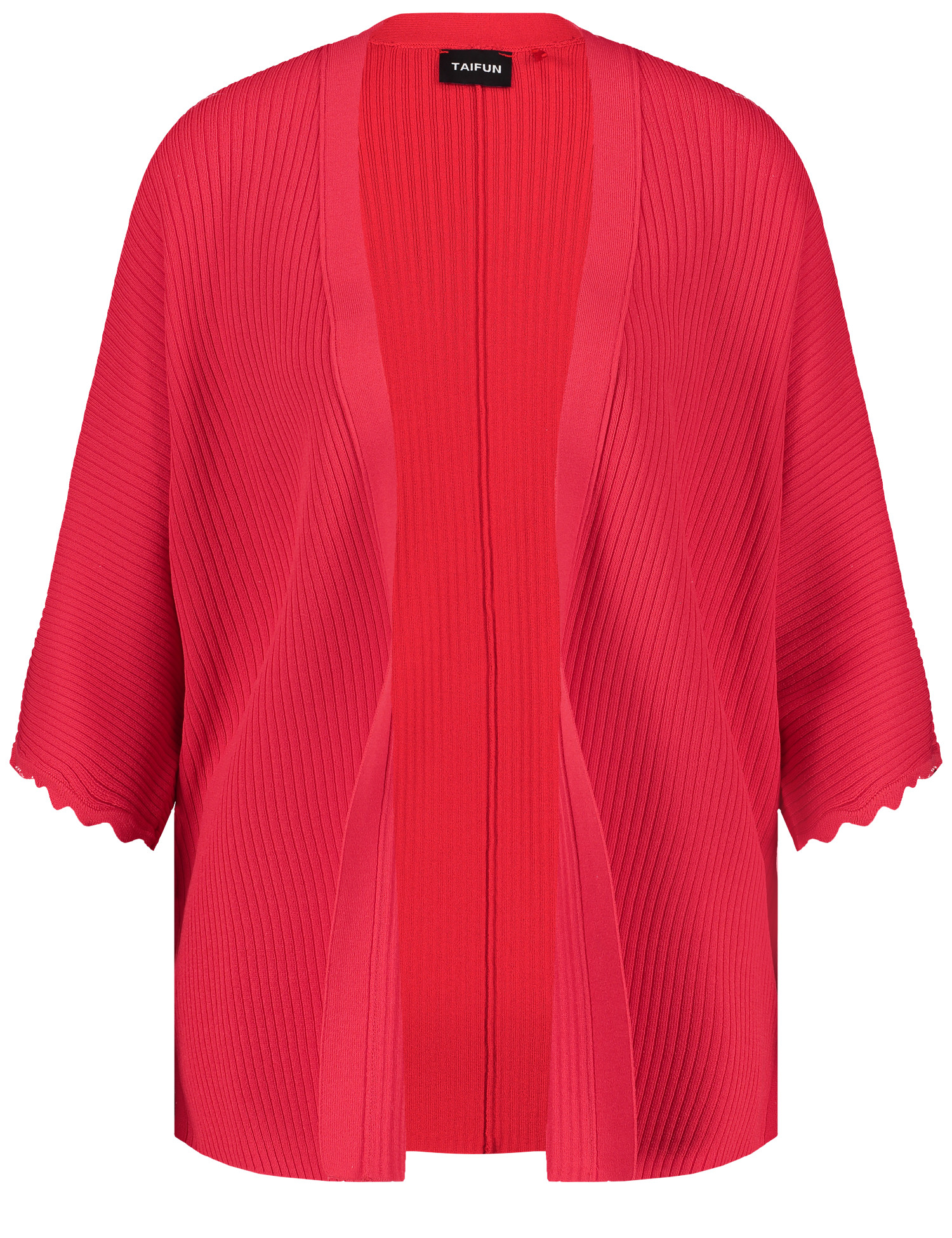 TAIFUN Offene Strickjacke mit halbem Arm