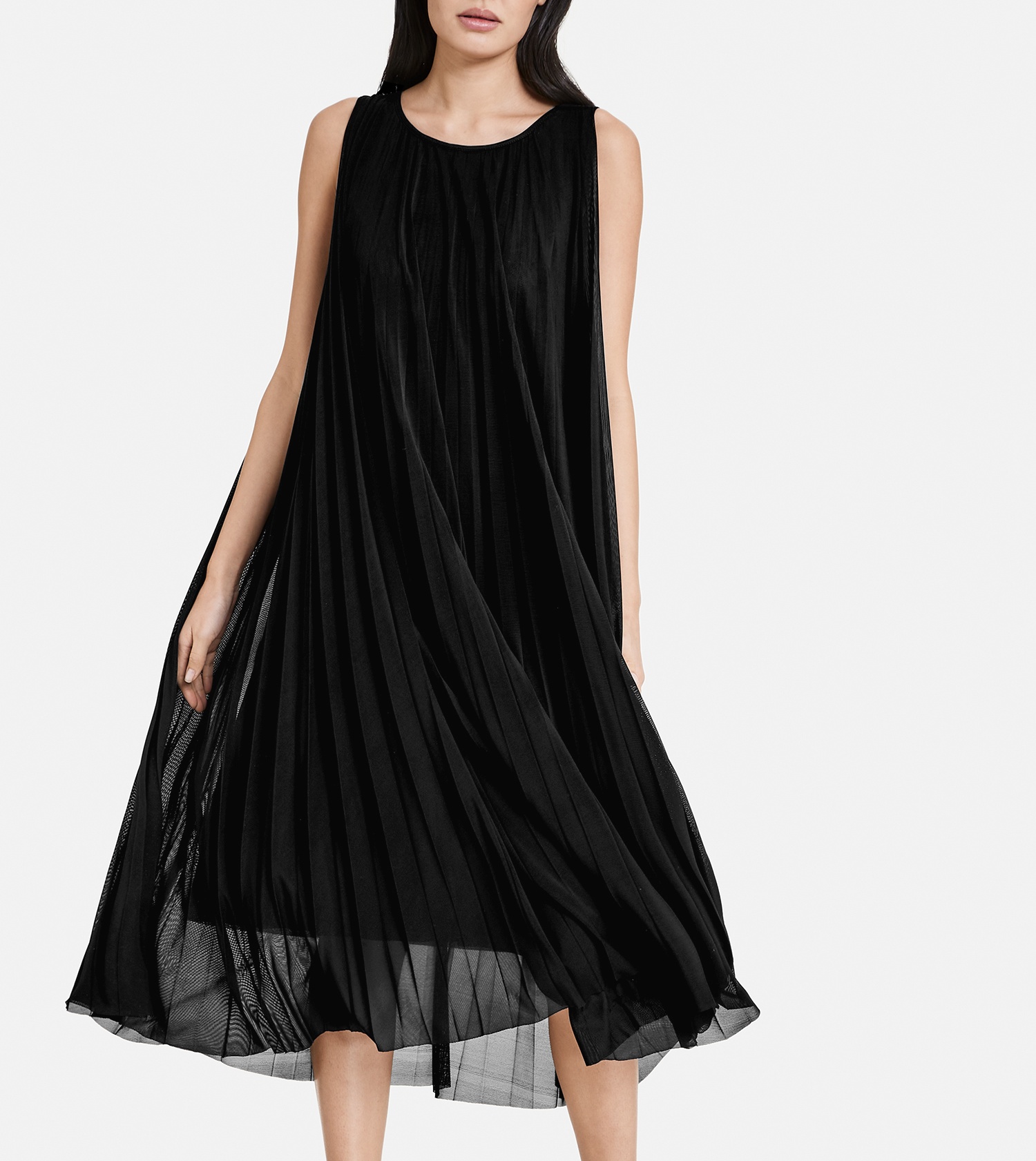 TAIFUN Ärmelloses Plisseekleid