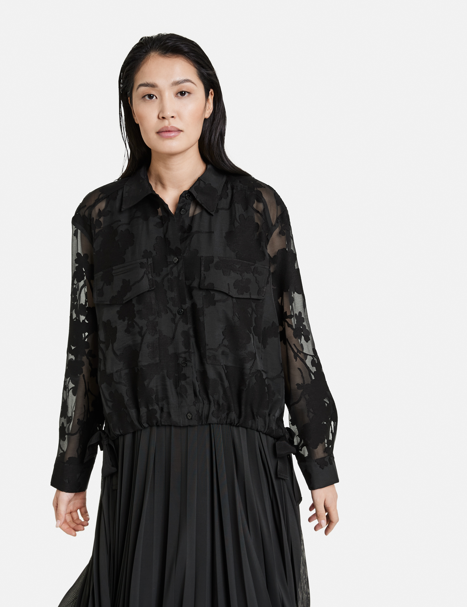 TAIFUN Feiner Blouson aus transparenter Qualität