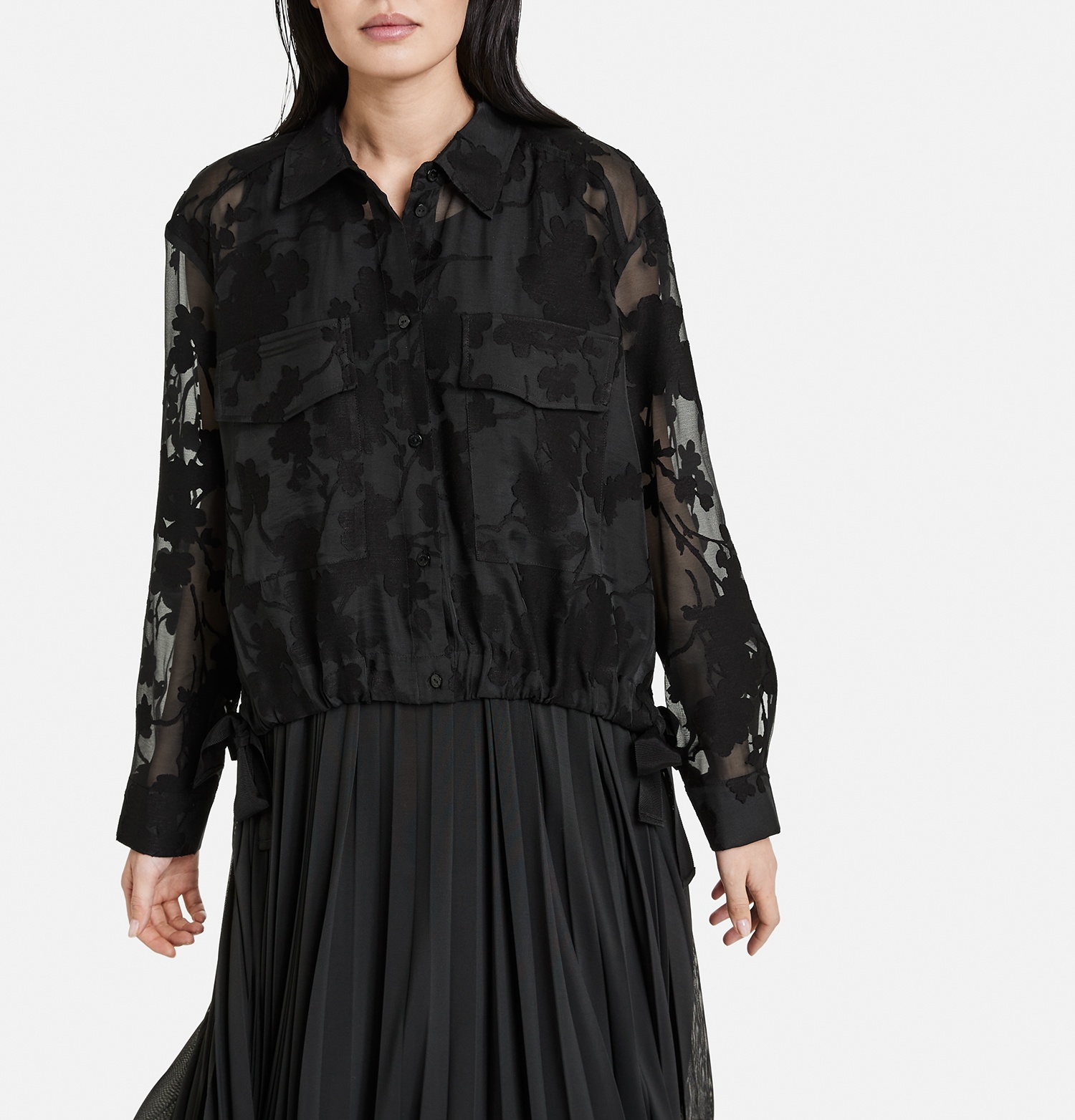 TAIFUN Feiner Blouson aus transparenter Qualität