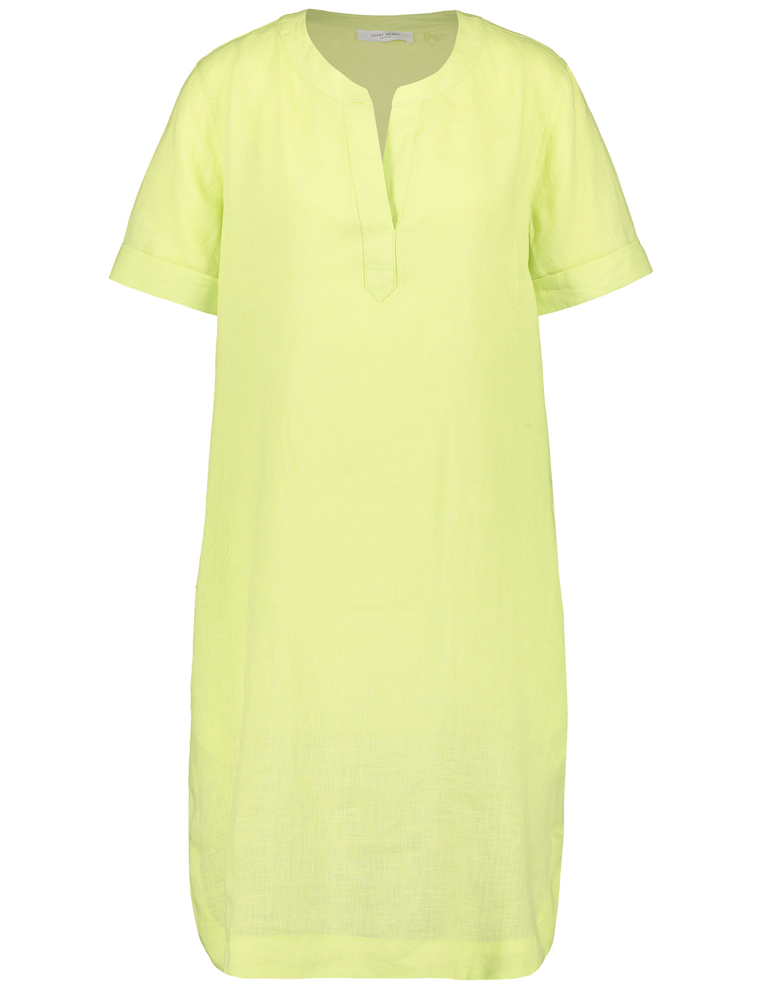 GERRY WEBER Leinenkleid mit Ärmelaufschlag