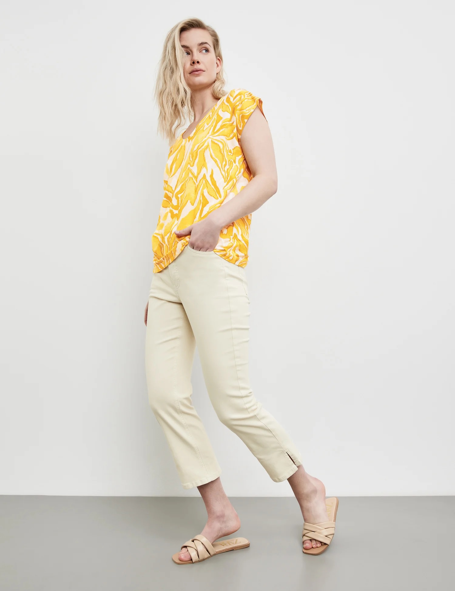 TAIFUN Kurzarmshirt mit Print