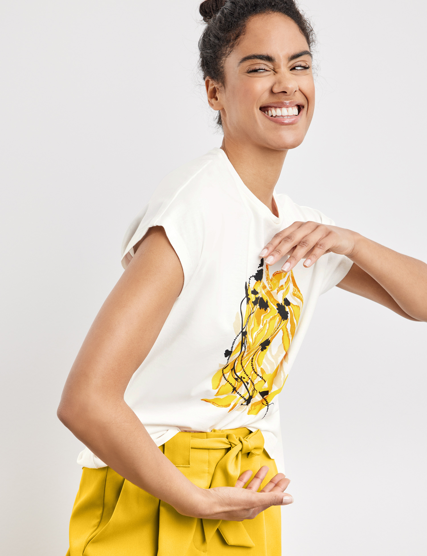 TAIFUN T-Shirt mit Frontprint