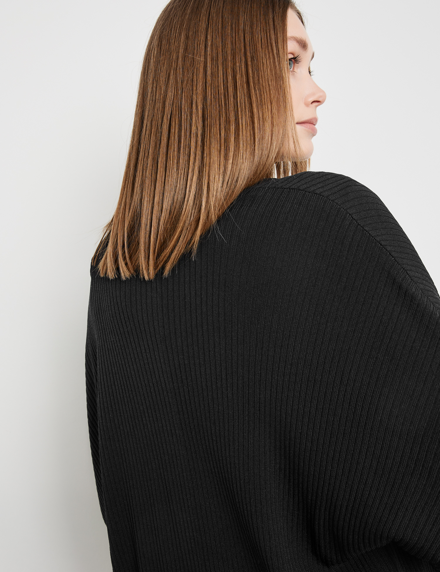 TAIFUN Offene Strickjacke mit halbem Arm