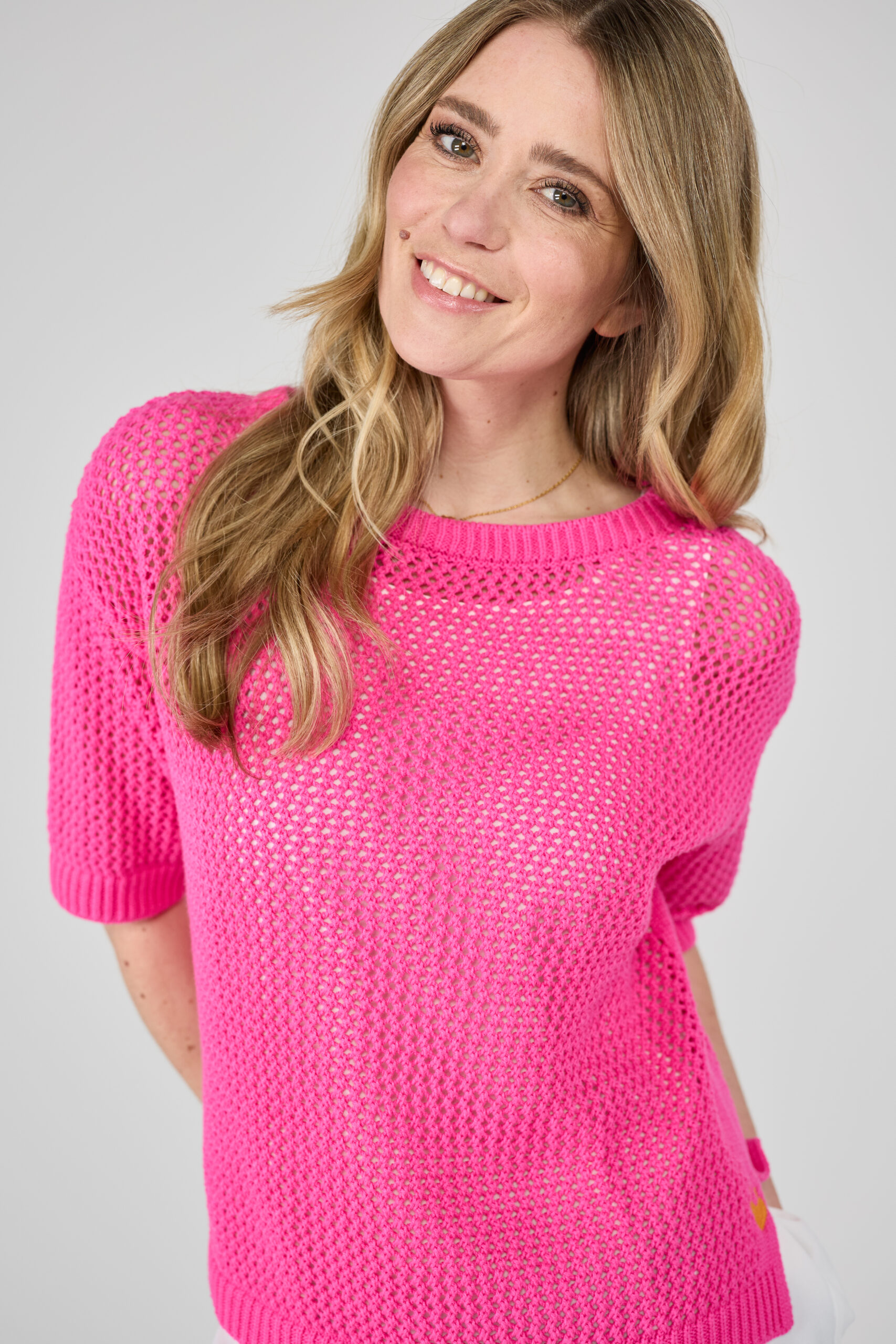 Lieblingsstück Netz Pullover mit 3/4 Arm NeymaL - Hartmann Mode Shop