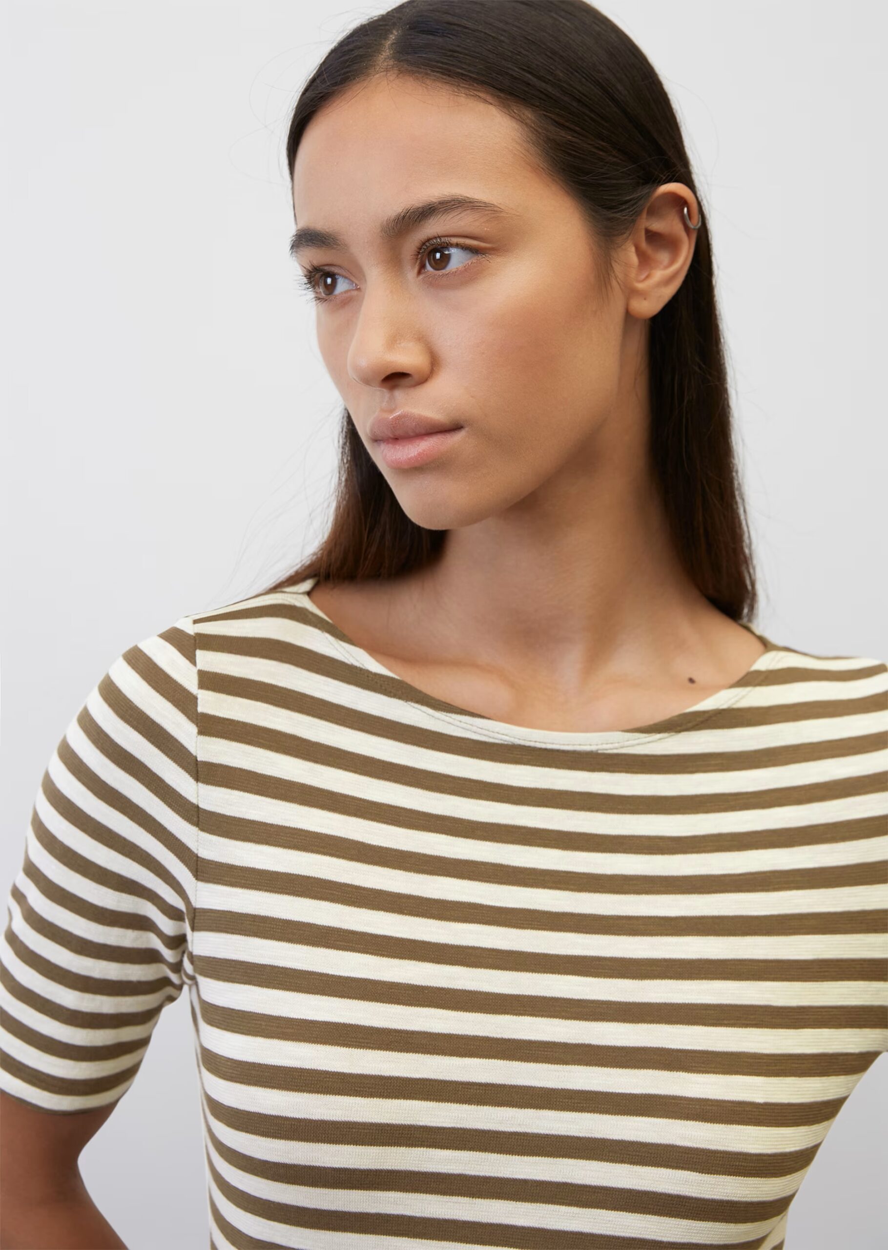 MARC O’POLO Gestreiftes T-Shirt slim aus Organic Cotton-Jersey