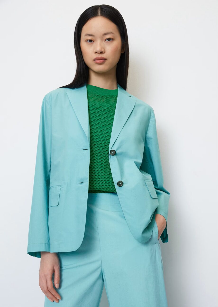 MARC O’POLO  Light Weight-Blazer ohne Futter  aus leichter Baumwolle-Popeline