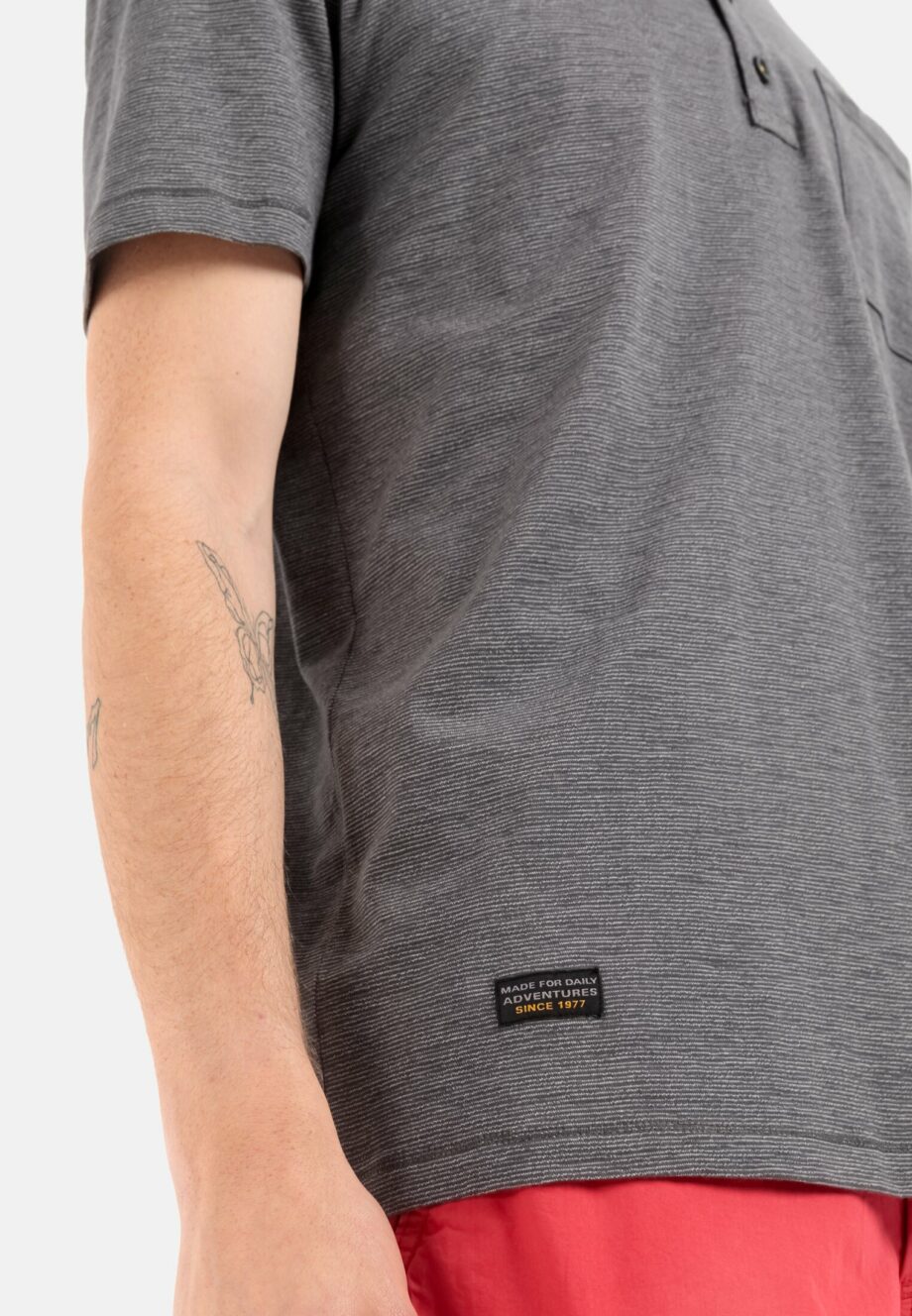 Camel active Henleyshirt aus reiner Baumwolle