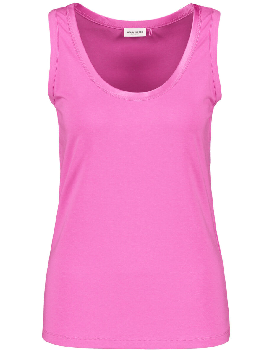 GERRY WEBER Basic Top mit Satin-Detail