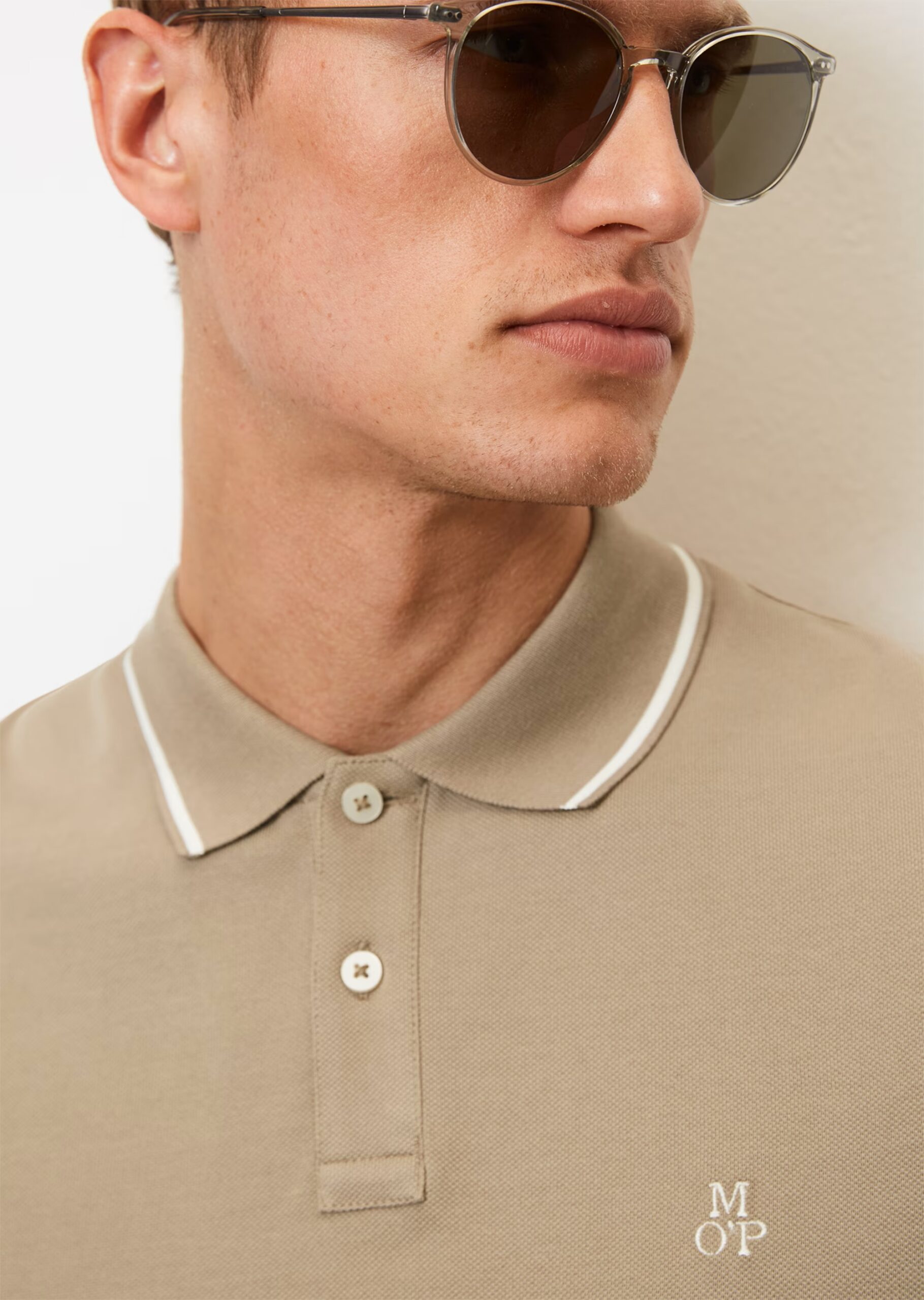 MARC O’POLO Kurzarm-Poloshirt Piqué regular aus Organic Cotton, olive