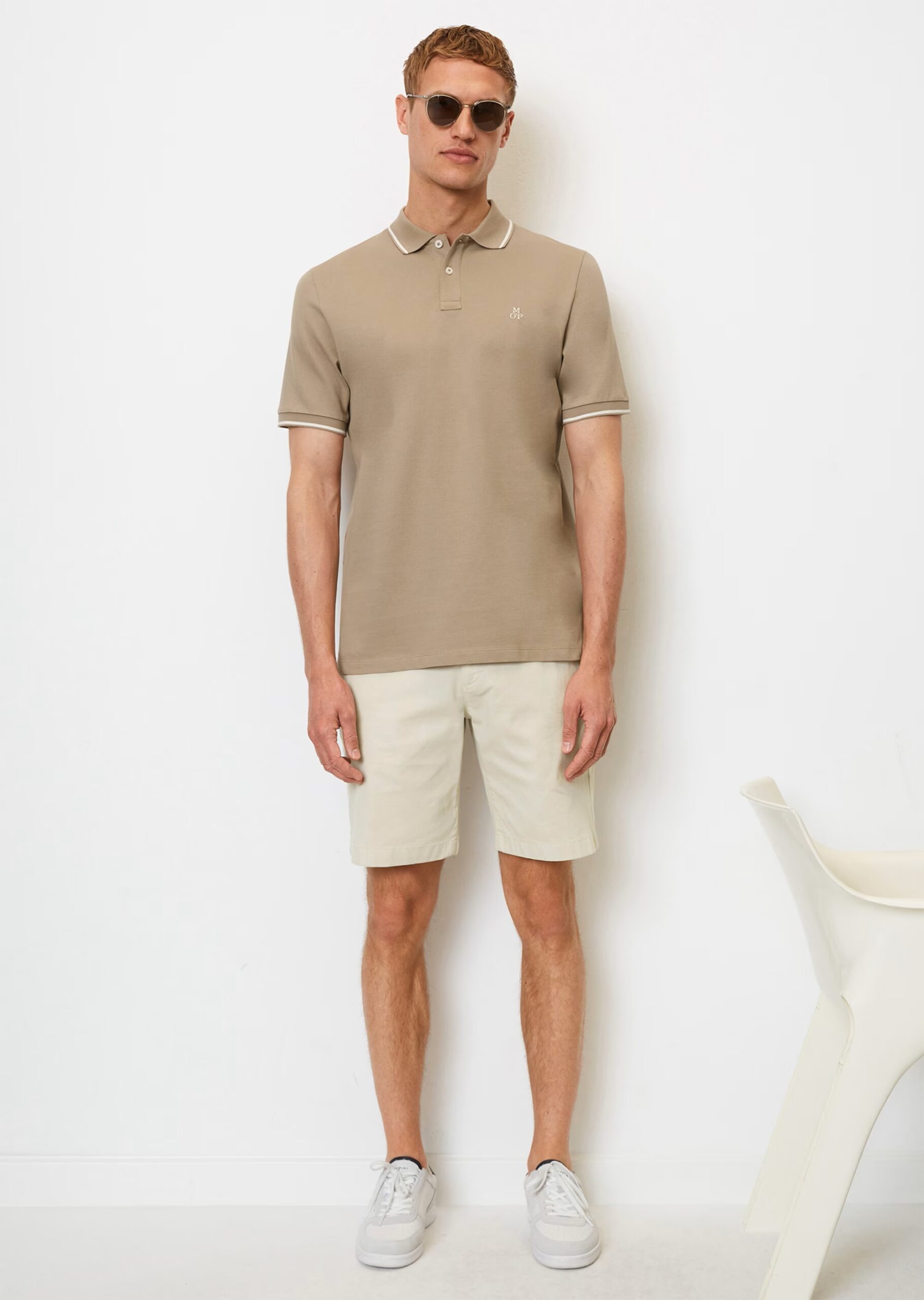 MARC O’POLO Kurzarm-Poloshirt Piqué regular aus Organic Cotton, olive