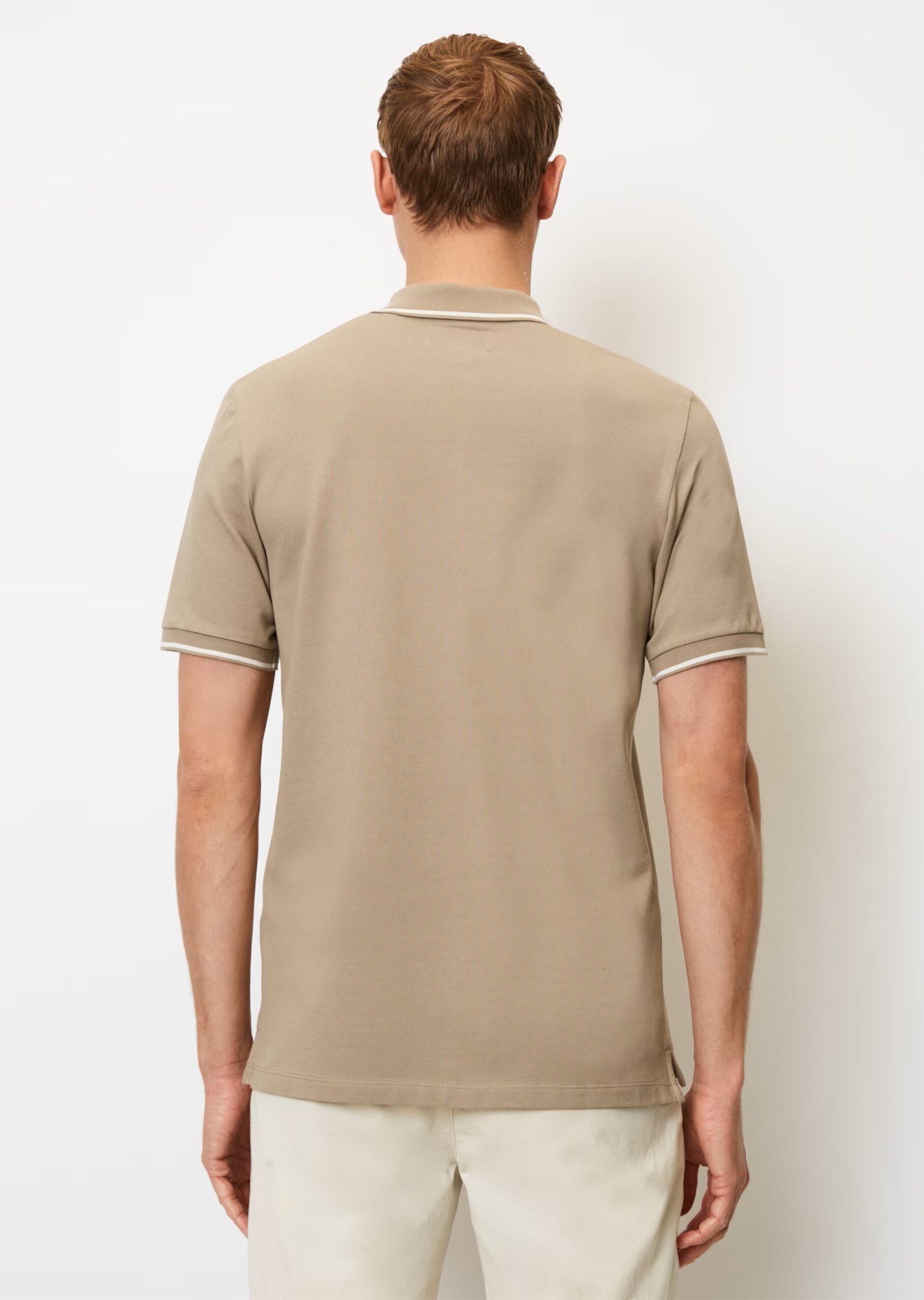 MARC O’POLO Kurzarm-Poloshirt Piqué regular aus Organic Cotton, olive