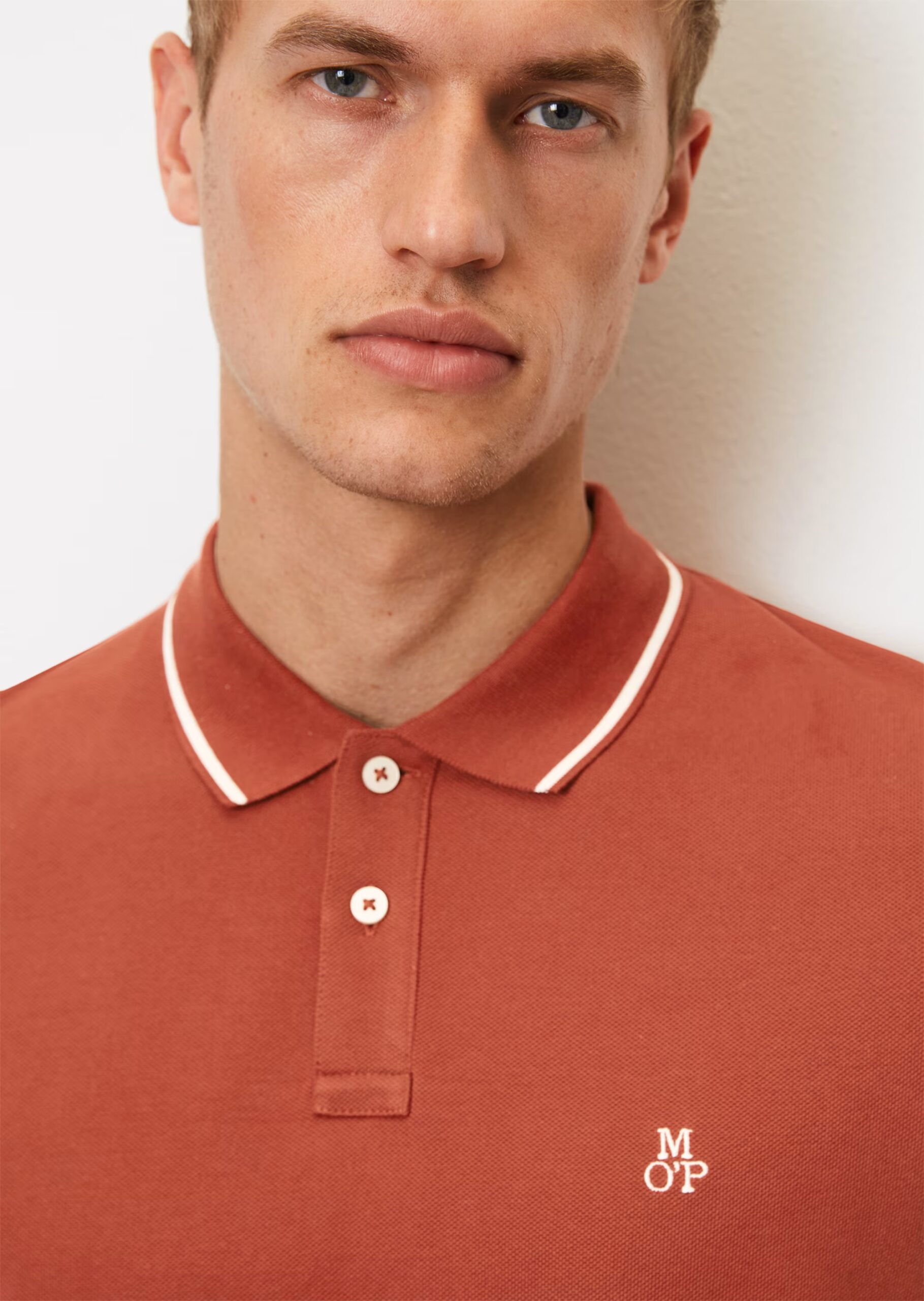 MARC O’POLO Kurzarm-Poloshirt Piqué regular aus Organic Cotton, olive