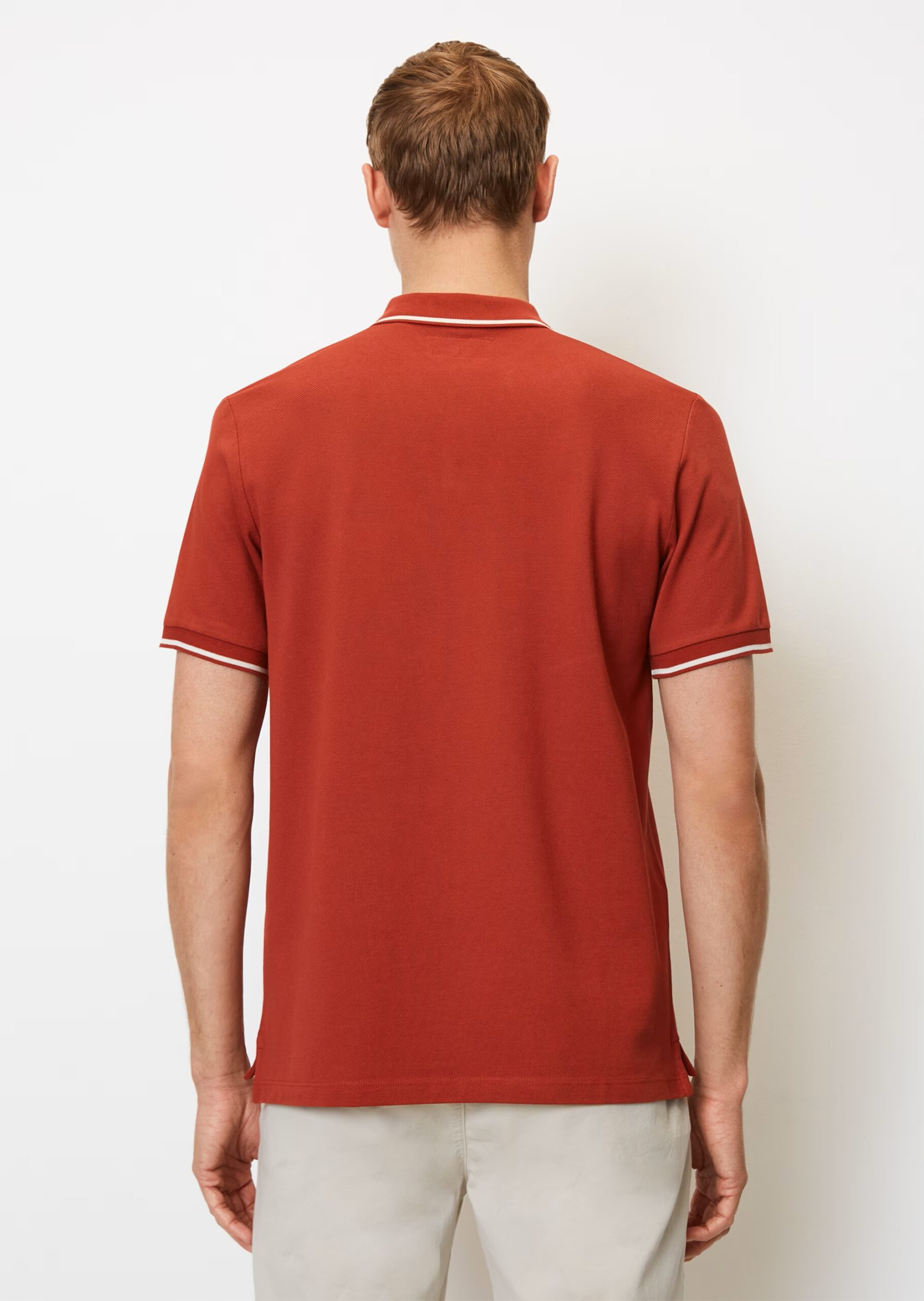 MARC O’POLO Kurzarm-Poloshirt Piqué regular aus Organic Cotton, olive