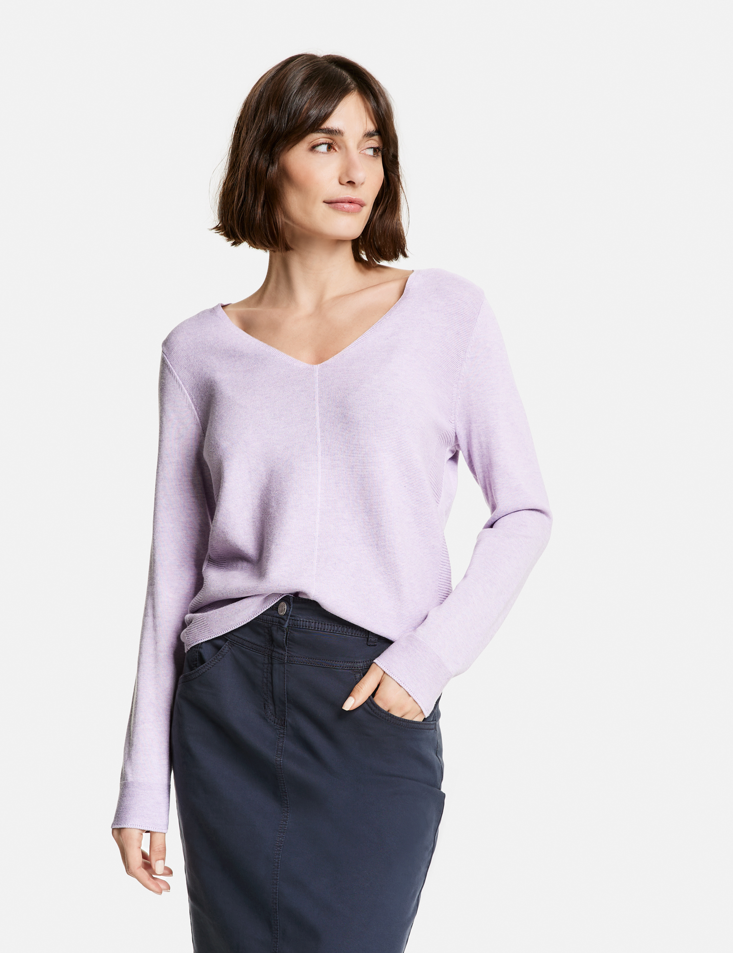 GERRY WEBER
Pullover mit V-Ausschnitt