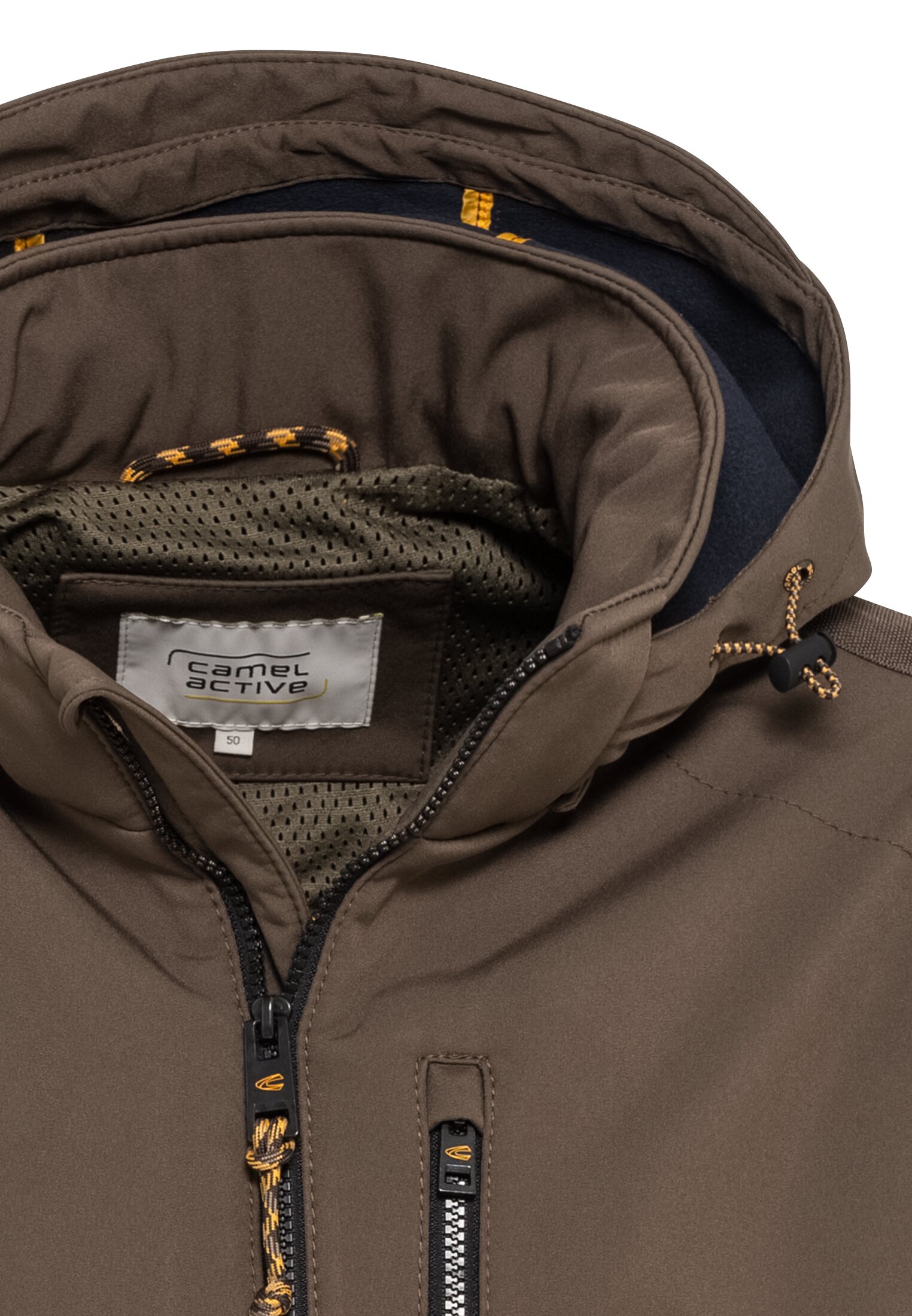Camel active Softshelljacke mit abnehmbarer Kapuze