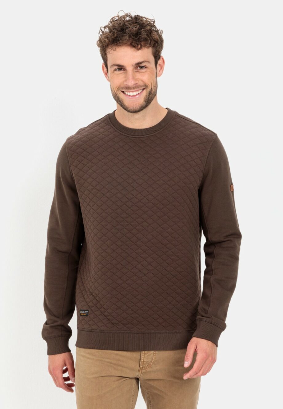 Camel active Sweatshirt mit Diamant Steppung