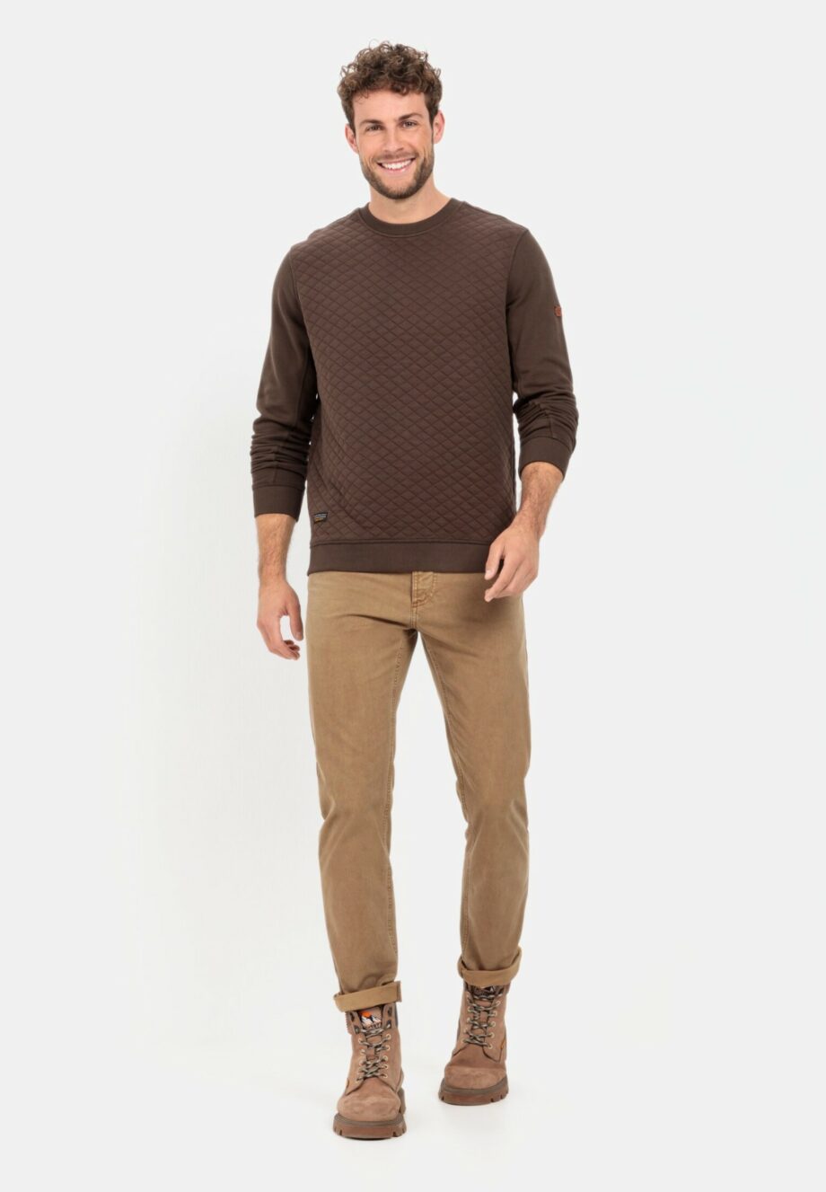 Camel active Sweatshirt mit Diamant Steppung