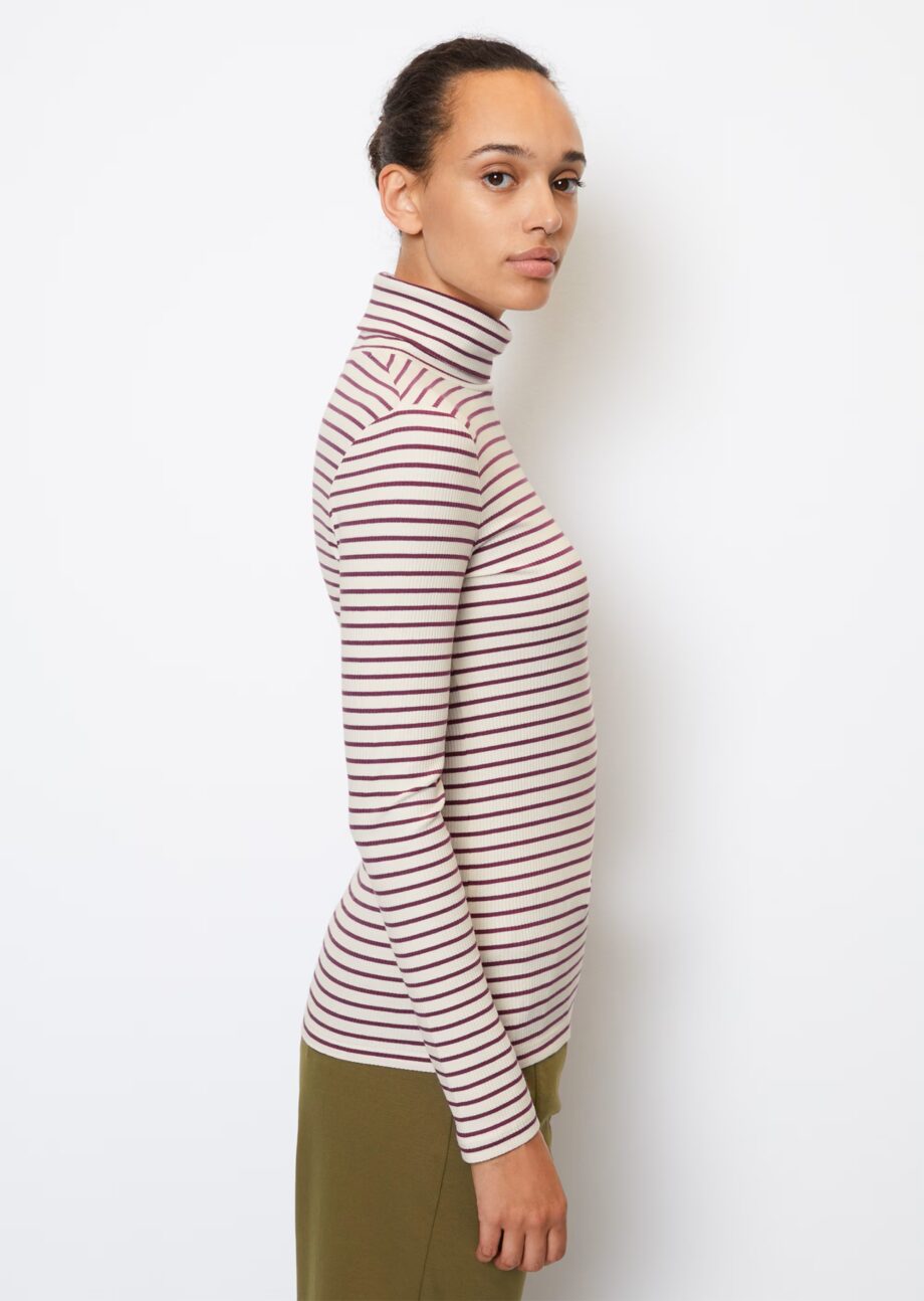 MARC O’POLO  Rollkragen-Longsleeve shaped  mit TENCEL™ Modal, multi/ juicy berry