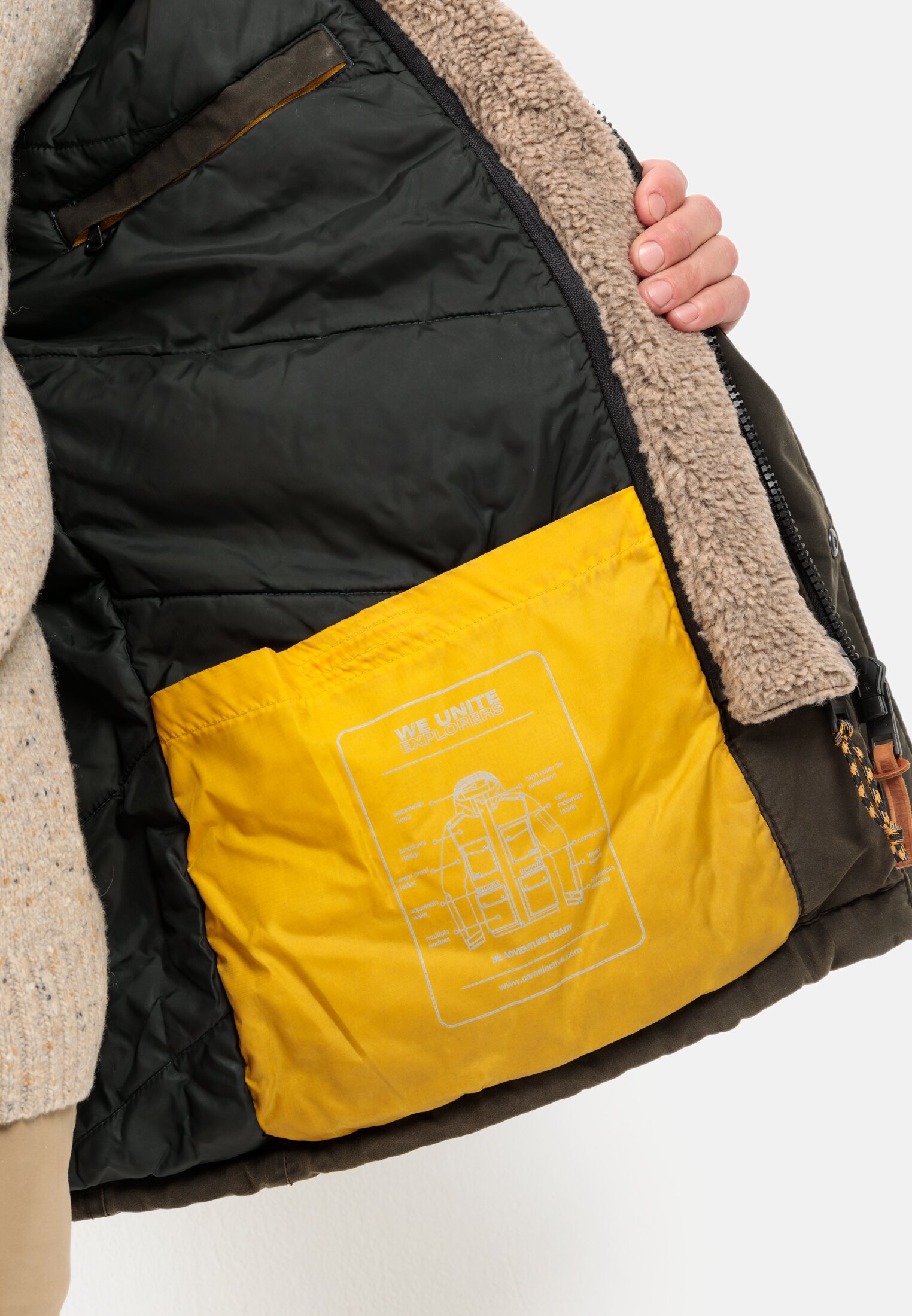 Camel active teXXXactive® Funktionsjacke mit Kapuze