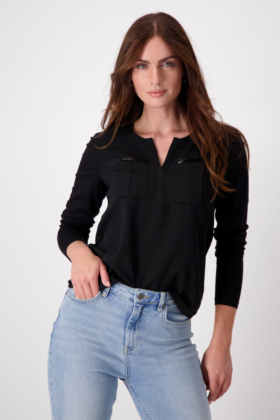 Monari Bluse, schwarz