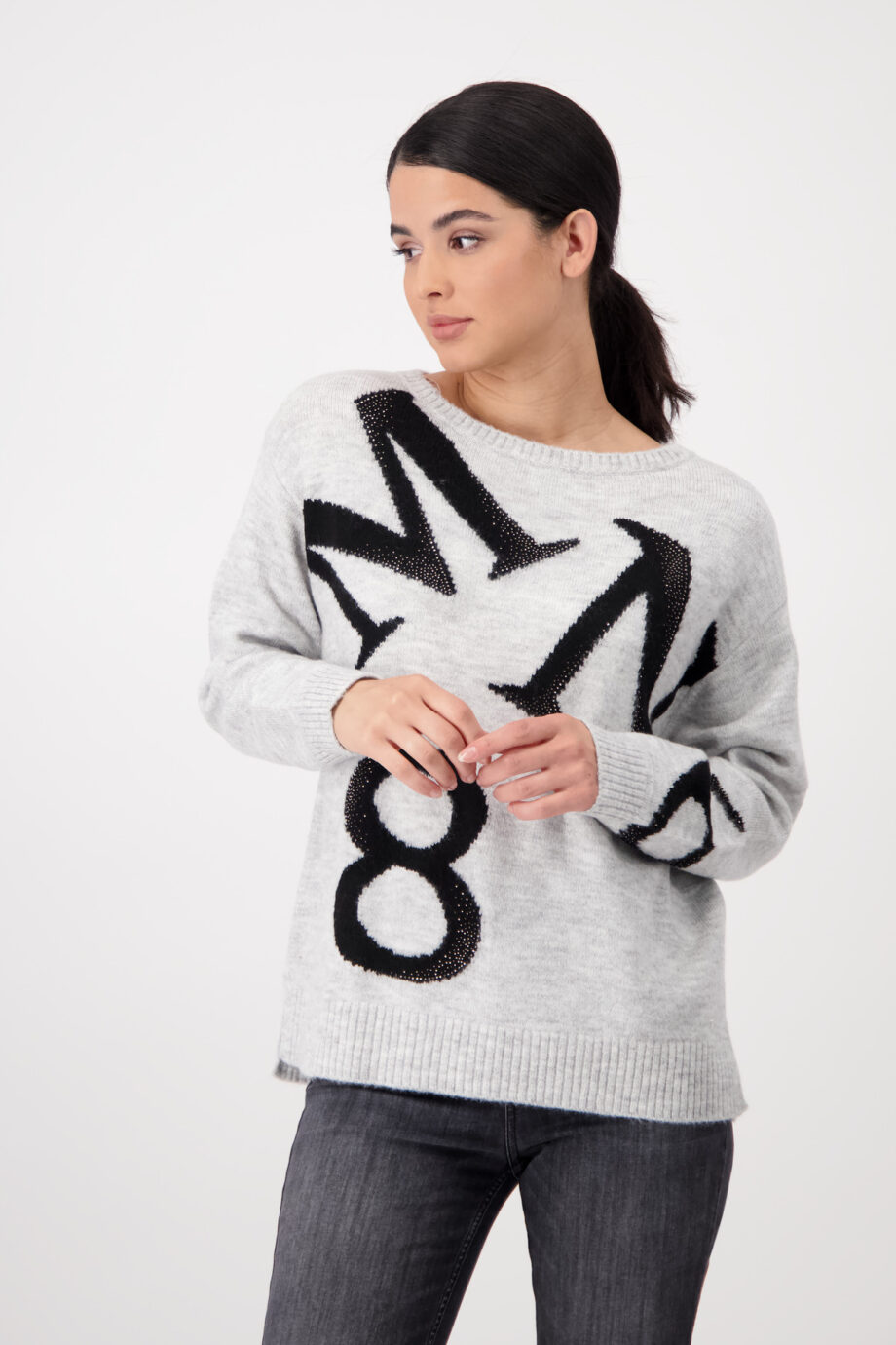 Monari Pullover, cloud melange