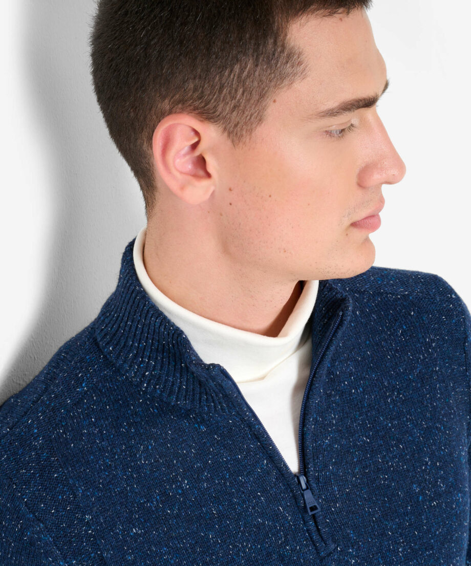 BRAX Pullover in sportlicher Tweed-Optik Style Steffen