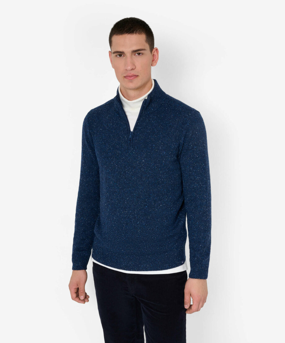 BRAX Pullover in sportlicher Tweed-Optik Style Steffen