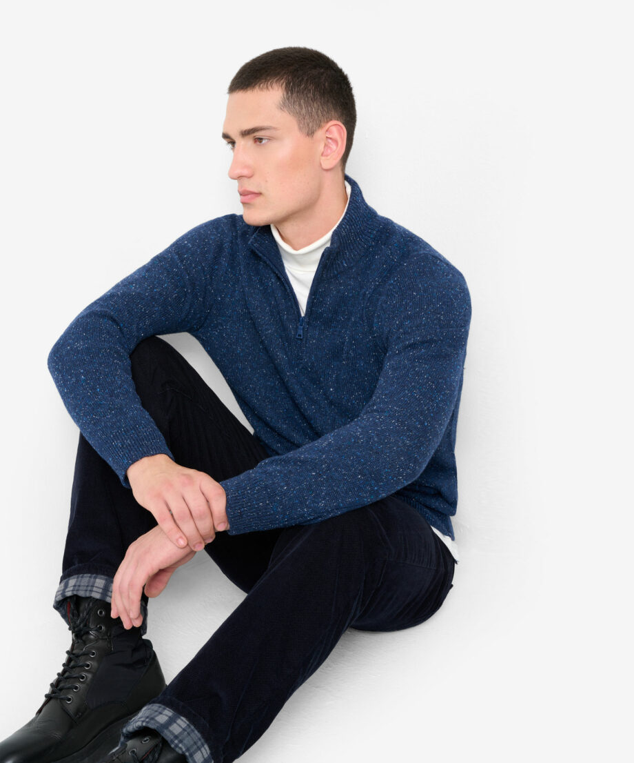 BRAX Pullover in sportlicher Tweed-Optik Style Steffen