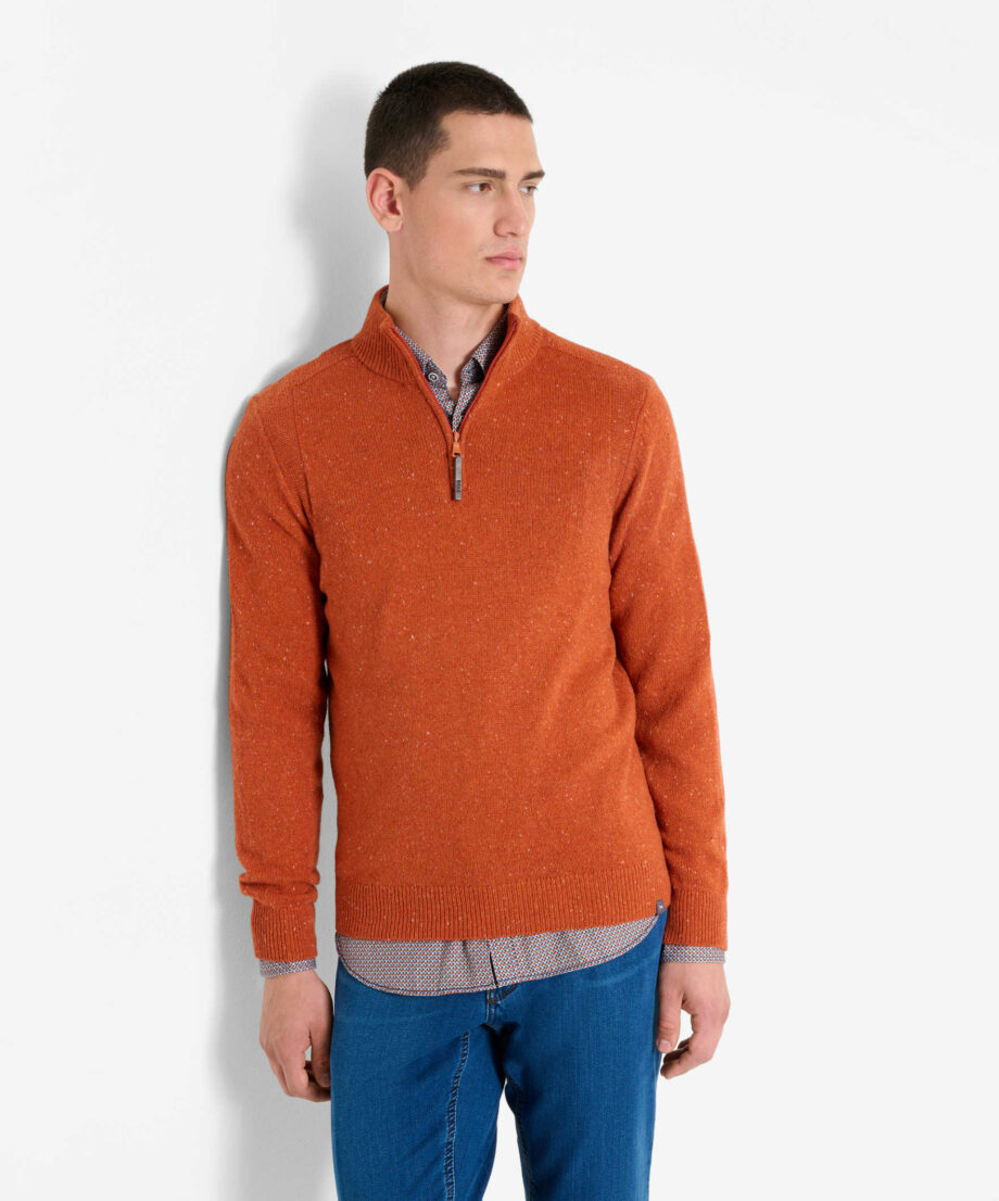 BRAX Pullover in sportlicher Tweed-Optik Style Steffen