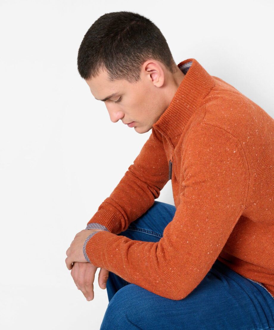 BRAX Pullover in sportlicher Tweed-Optik Style Steffen