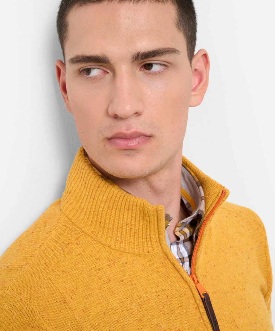 BRAX Pullover in sportlicher Tweed-Optik Style Steffen