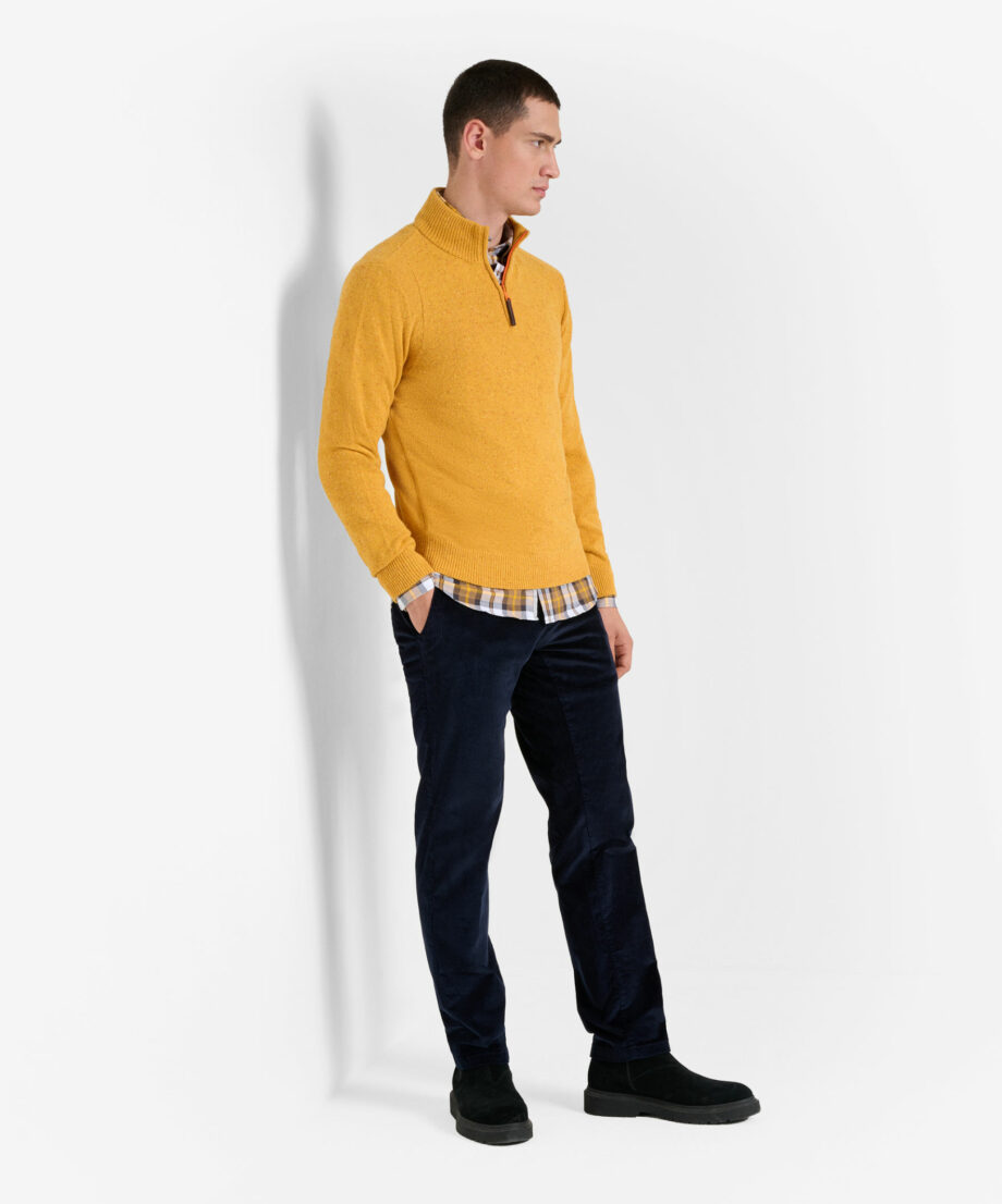 BRAX Pullover in sportlicher Tweed-Optik Style Steffen