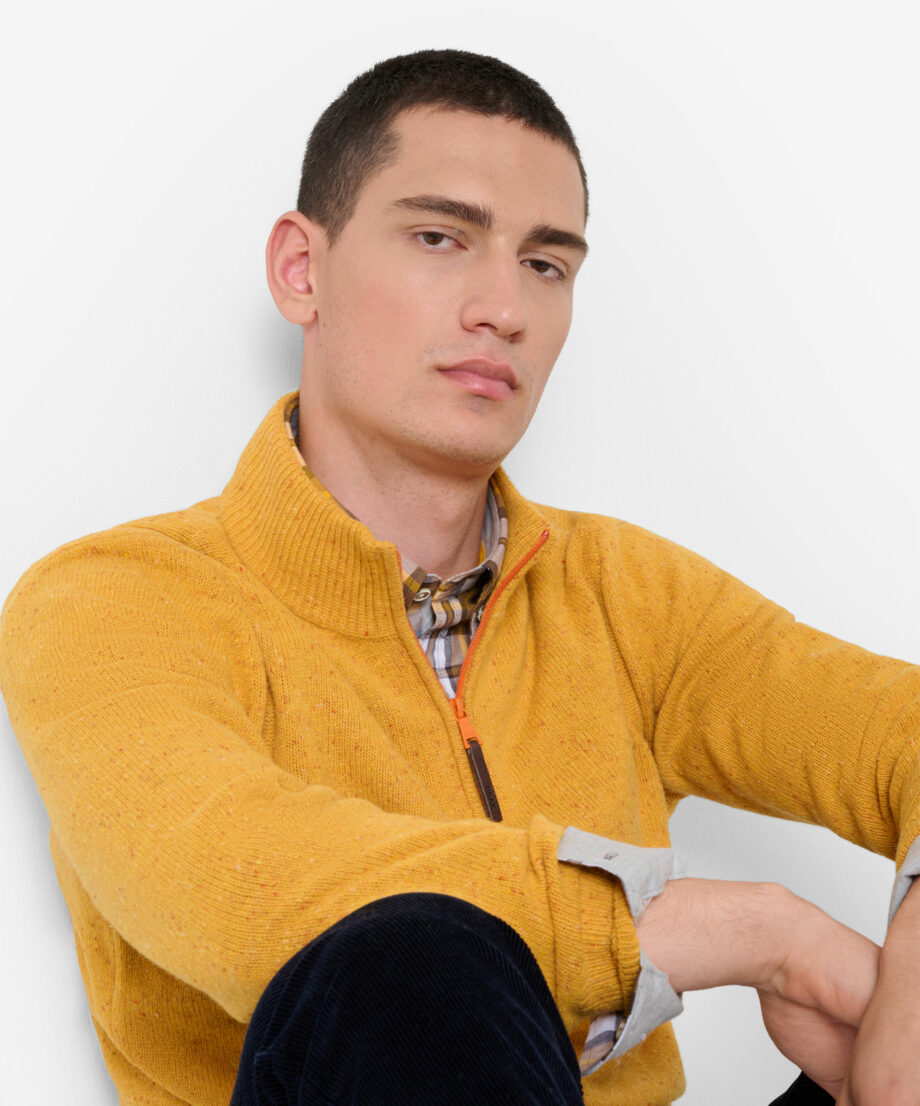 BRAX Pullover in sportlicher Tweed-Optik Style Steffen
