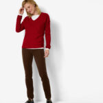 BRAX Women Five-Pocket-Hose aus softem Samt Style Shakira