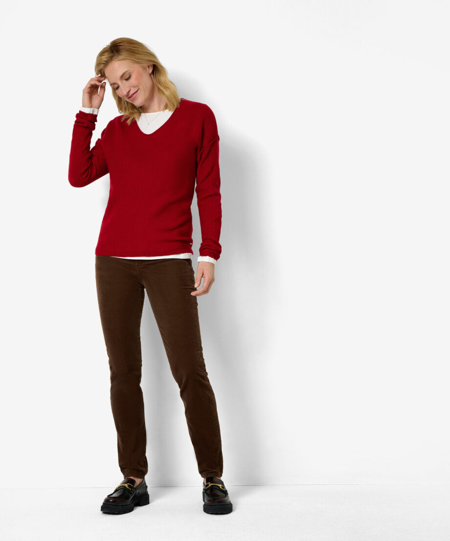 BRAX Women Five-Pocket-Hose aus softem Samt Style Shakira