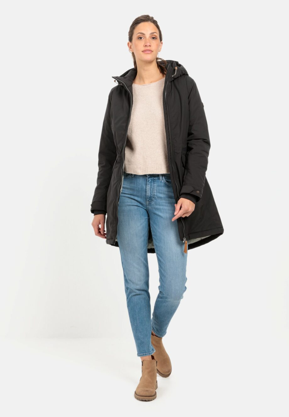 Camel Women Funktionsmantel mit Kapuze