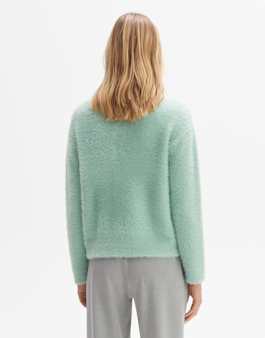 OPUS Strickpullover Pisam mit haariger Textur