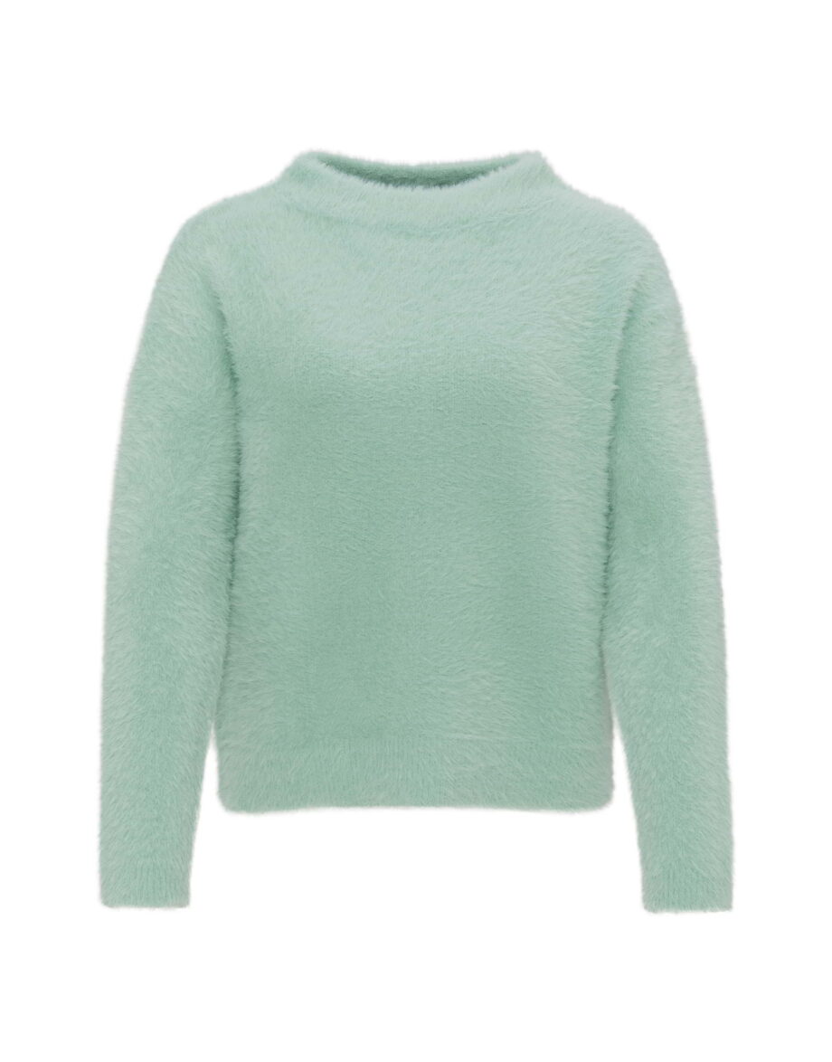 OPUS Strickpullover Pisam mit haariger Textur