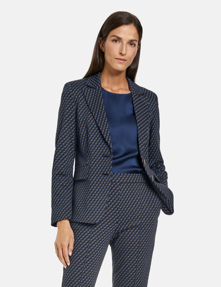 GERRY WEBER
        
          Gemusterter Blazer mit Pattentaschen
