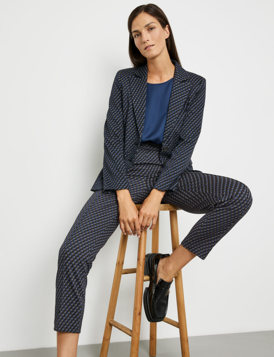 GERRY WEBER
        
          Gemusterter Blazer mit Pattentaschen