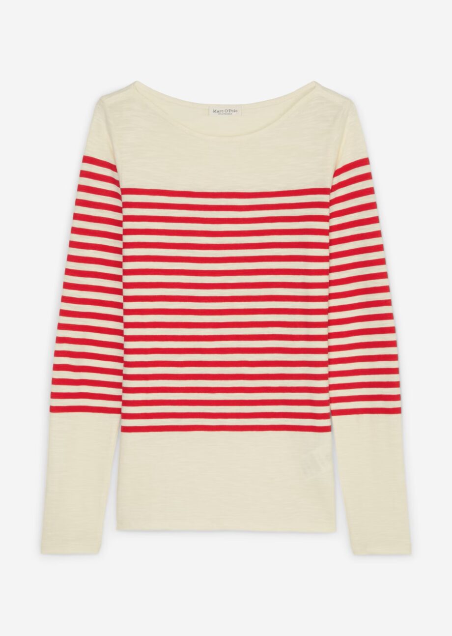 MARC O’POLO  Ringel-Longsleeve regular  aus Slubjersey