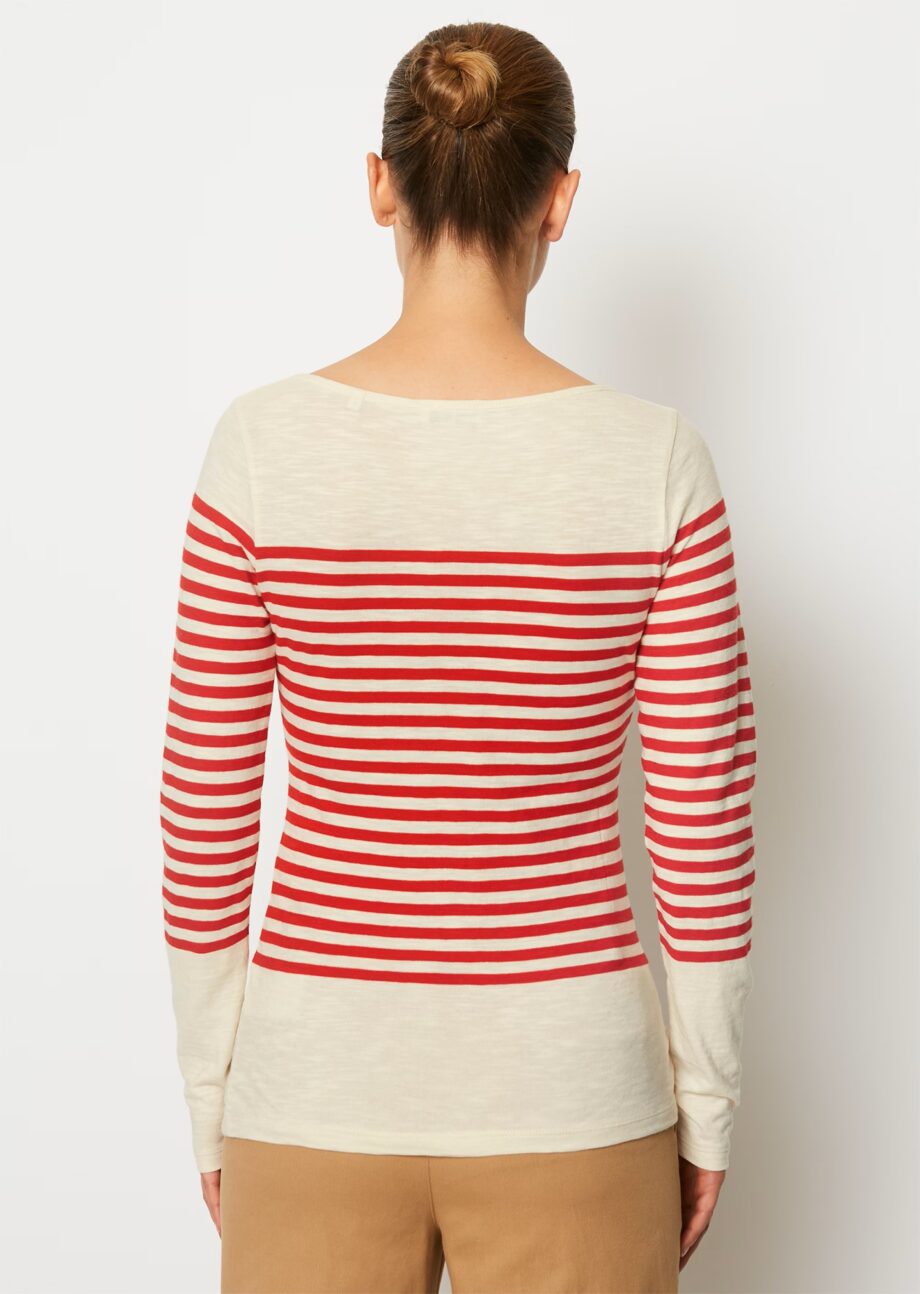 MARC O’POLO  Ringel-Longsleeve regular  aus Slubjersey