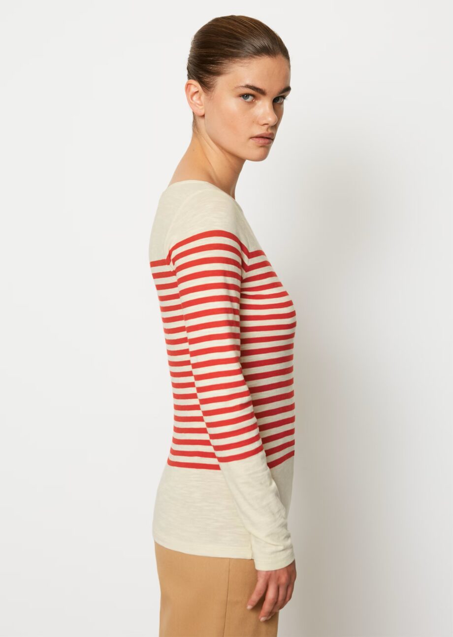 MARC O’POLO  Ringel-Longsleeve regular  aus Slubjersey