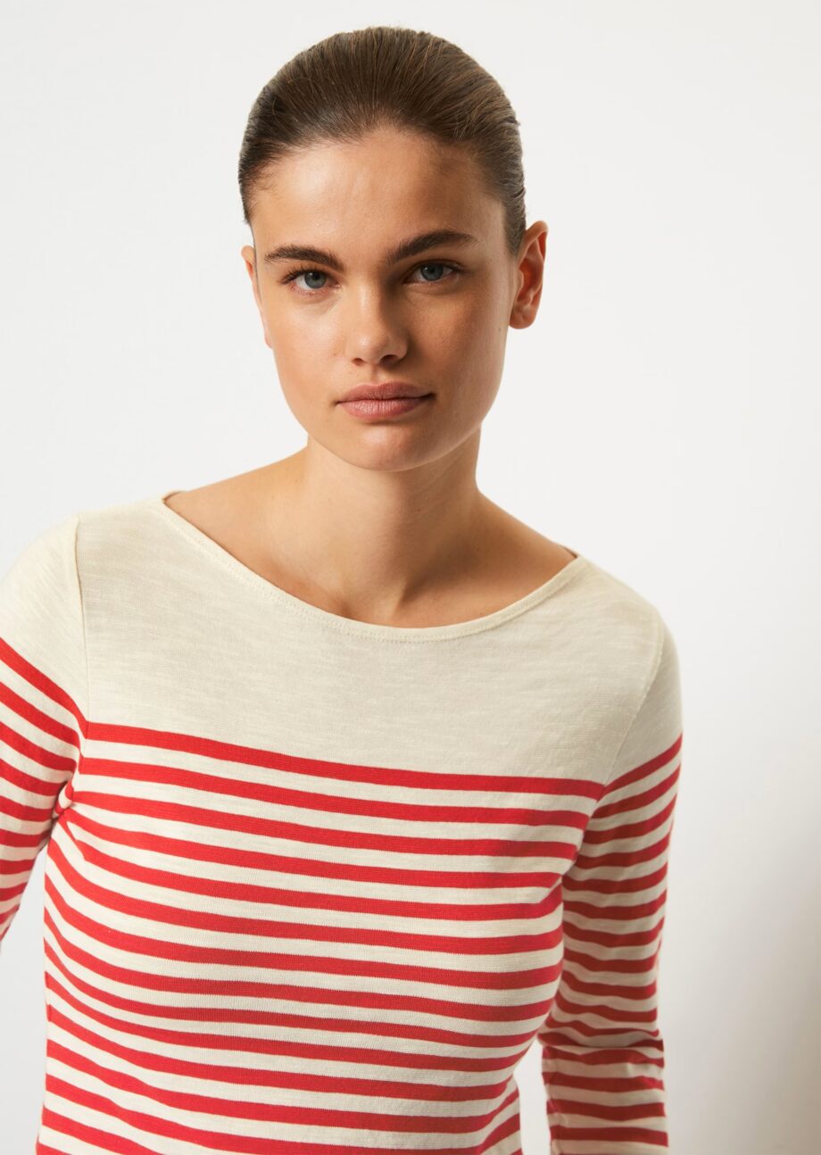 MARC O’POLO  Ringel-Longsleeve regular  aus Slubjersey
