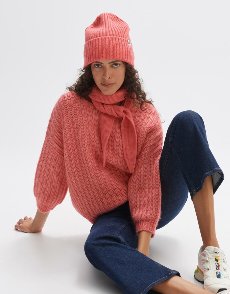 OPUS Strickpullover Polomna in Boxy Form